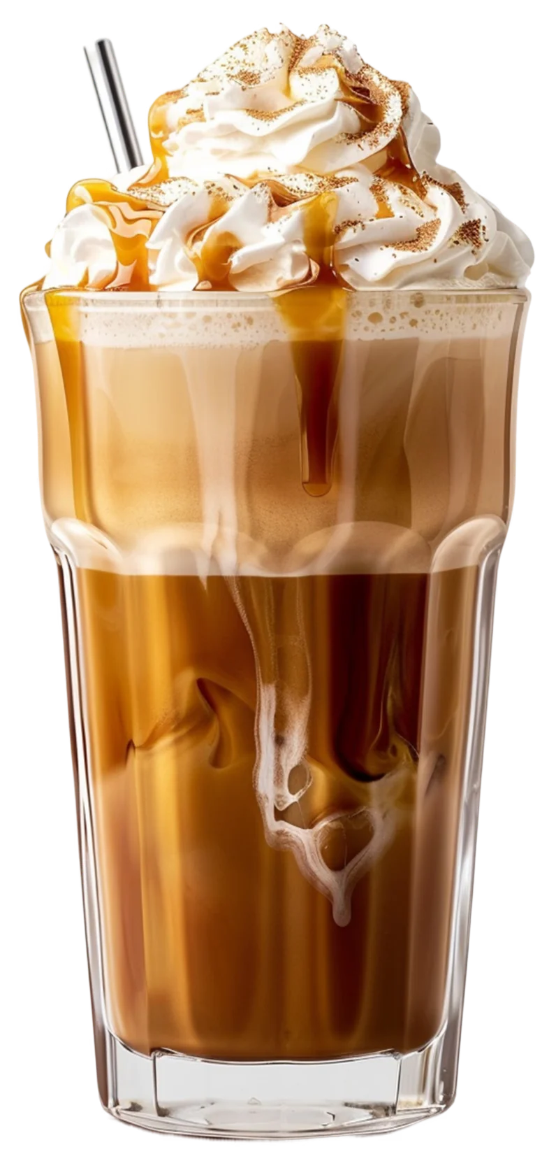 Creamy caramel iced coffee